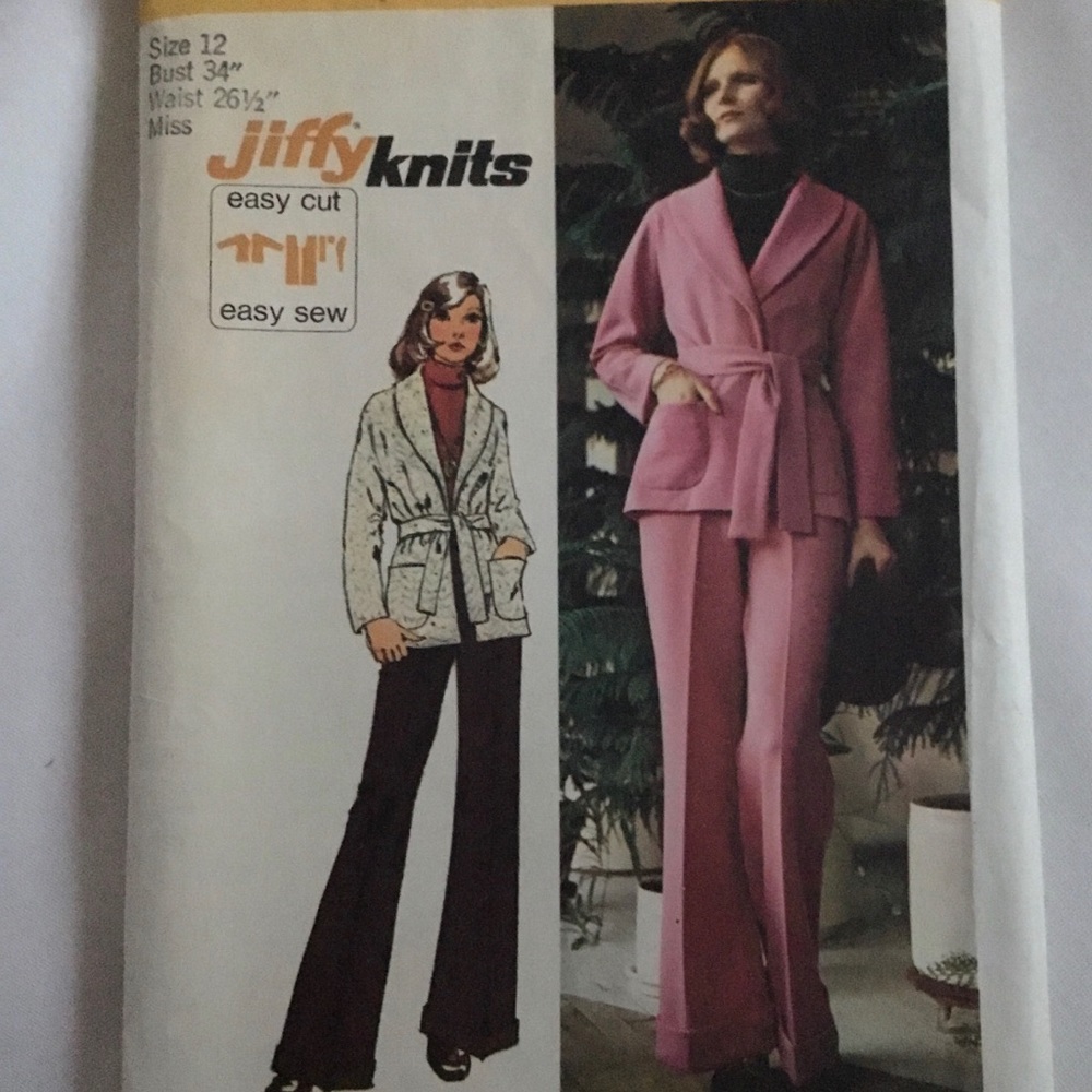 Simplicity pattern 5840 vintage 70’s wrap jacket